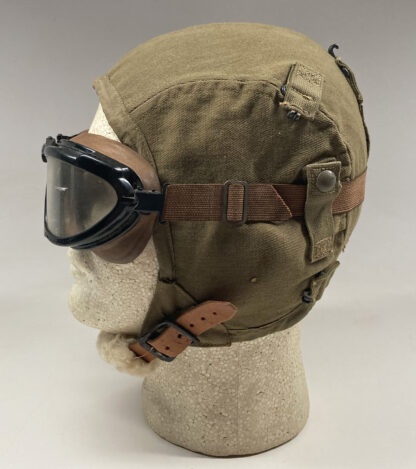 USAAF Type A-9 Light Weight Flight Helmet w/ Goggles - Image 5