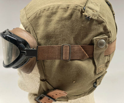 USAAF Type A-9 Light Weight Flight Helmet w/ Goggles - Image 6