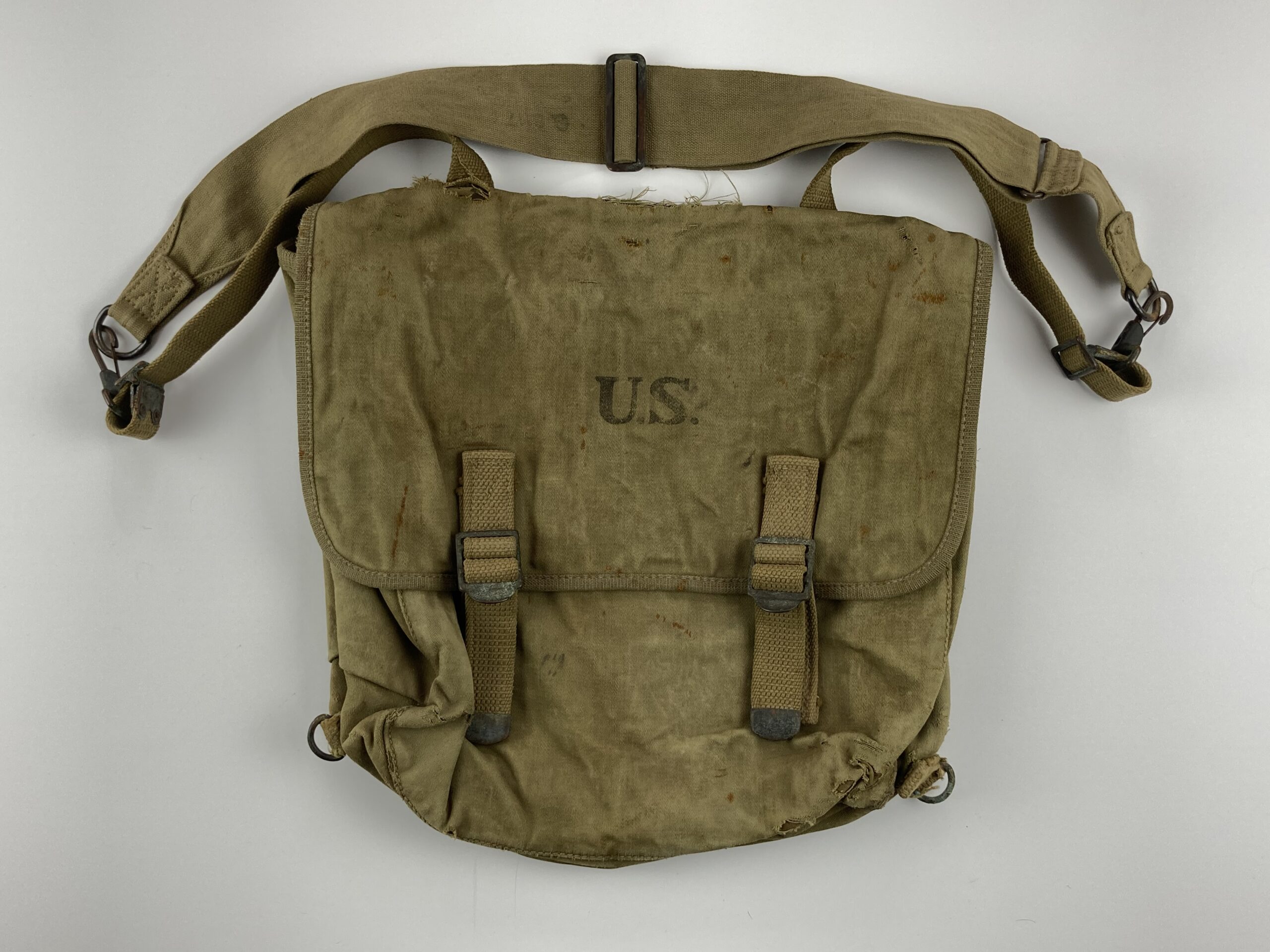 WW2 US MILITARY ARMY M1936 M36 TYPE MUSETTE FIELD CANVAS BAG BACK PACK HAVERSACK