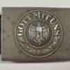 RARE Aluminum Heer (Army) EM/NCO Buckle - (B. Haarmann, Lüdenscheid) - Image 2