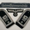 Heer (Army) Uniform Removed Insignia Set to "Unteroffizierschule" (NCO Training School) 17th District Instructor