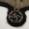 Early Uniform Removed Black Panzer Wrapper Eagle for Officer in Bullion - Image 4