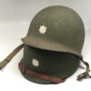 Early Fixed Bale U.S. Army M1 Combat Helmet w/ Early Liner by Westinghouse - (Lt. Colonel)