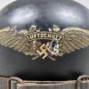 Untouched Luftschutz "Gladiator" Helmet w/ Name and Unit Info - Image 4