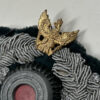 Heer (Army) Officer Bullion Visor Wreath w/ Cavalry Dragoon Traditions Pin - Image 3
