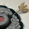 Heer (Army) Officer Bullion Visor Wreath w/ Cavalry Dragoon Traditions Pin - Image 4