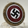 Large Sized NSDAP Member Golden Party Badge - (Identified) - Image 2