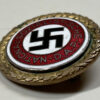 Large Sized NSDAP Member Golden Party Badge - (Identified) - Image 5