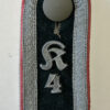 Heer (Army) Black Panzer NCO Shoulderboard - (Kradschützen Regiment 4)