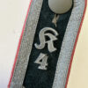 Heer (Army) Black Panzer NCO Shoulderboard - (Kradschützen Regiment 4) - Image 2