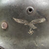 Luftwaffe M40 Helmet w/ 2 Tone Camouflage Paint - (Q64) - Image 4