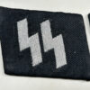 RARE Set of Waffen-SS Officer Collar Tabs in Flatwire/BeVo - (Uniform Removed) - Image 2