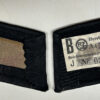 RARE Set of Waffen-SS Officer Collar Tabs in Flatwire/BeVo - (Uniform Removed) - Image 4