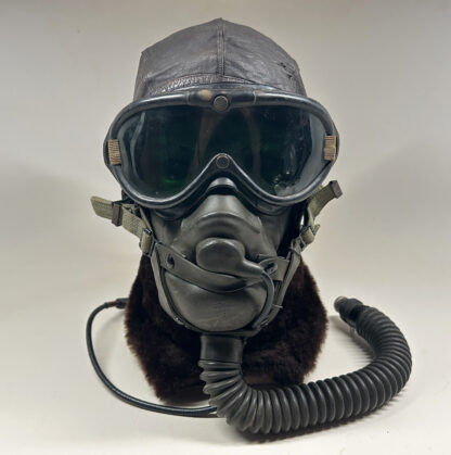 Complete WWII U.S. Army Flight Helmet Set for Fighter Pilot - Image 3