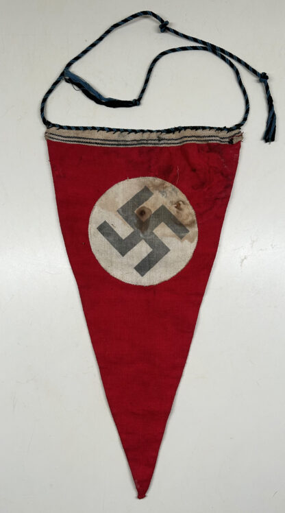 Double Sided NSDAP Pennant w/ Blue and Black String - Image 4