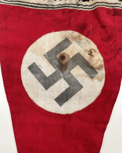 Double Sided NSDAP Pennant w/ Blue and Black String - Image 6