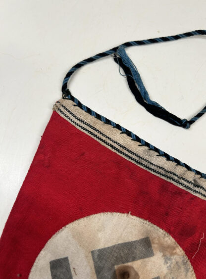 Double Sided NSDAP Pennant w/ Blue and Black String - Image 9
