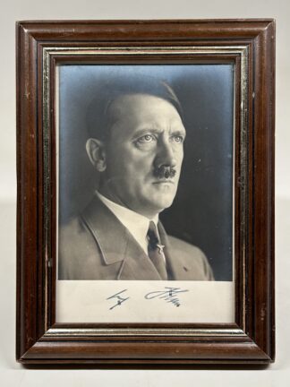 VERY RARE Heinrich Hoffmann Post Card w/ Original Signature of Adolf Hitler