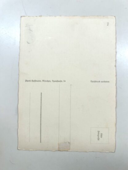 VERY RARE Heinrich Hoffmann Post Card w/ Original Signature of Adolf Hitler - Image 8
