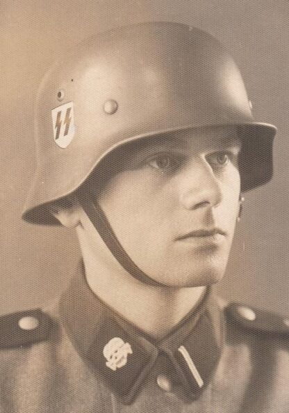 VERY RARE Vertical SS-TV "Totenkopf" Collar Tab for Enlisted Troops - Image 2