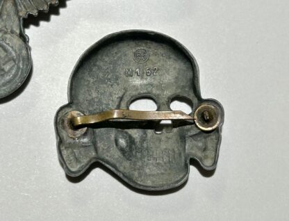 Matched Set of Waffen-SS Visor Cap Insignia - Image 7