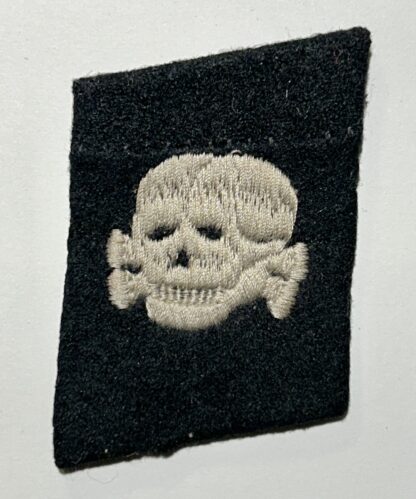VERY RARE Vertical SS-TV "Totenkopf" Collar Tab for Enlisted Troops