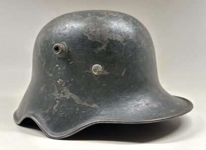 RARE M18 Heer (Army) Reissued ‘Ear-Cut-Out’ Combat Helmet - (ET64) - Image 7