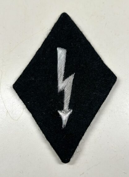 RARE Waffen-SS Officer Signals Sleeve Diamond w/ RZM Tag