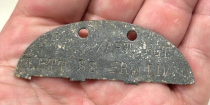 Identity Disc Dog Tag for 2nd Latvian Waffen-SS Artillery Volunteer Regiment - (Killed in Action) - Image 3