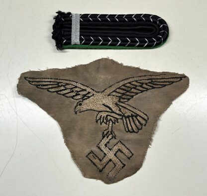Early Luftwaffe 'Chain-Stitched' Eagle for Pennant/Flag - Image 2