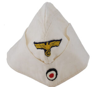 Kriegsmarine (Navy) White Tropical Overseas Cap 'Tropenbordmütze' for EM/NCO