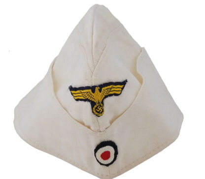 Kriegsmarine (Navy) White Tropical Overseas Cap 'Tropenbordmütze' for EM/NCO