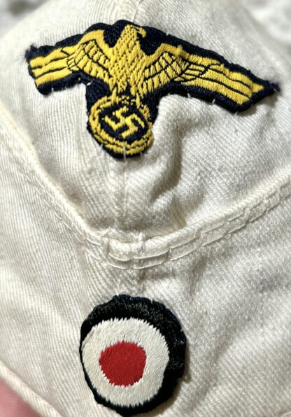 Kriegsmarine (Navy) White Tropical Overseas Cap 'Tropenbordmütze' for EM/NCO - Image 4