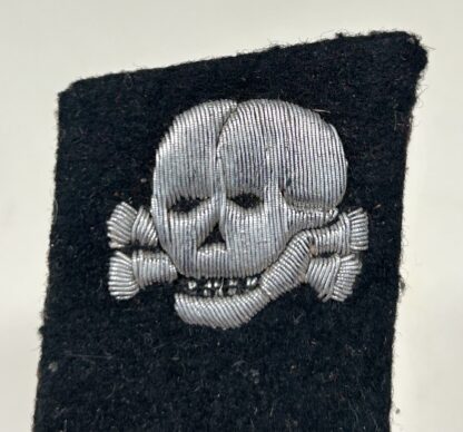 Early SS-Totenkopfverbände Vertical Collar Tab for NCO - (Uniform Removed) - Image 2