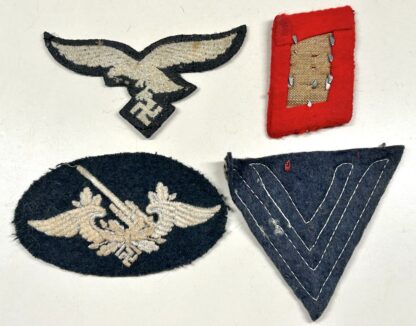 Uniform Removed Set of Luftwaffe Flak NCO Uniform Insignia - Image 6