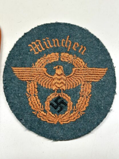 Uniform Removed “Munich” Gendarmerie Polizei (Police) Insignia Set - Image 3