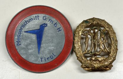 RARE Messerschmitt Tyrol (Tirol) Security Guard Identification Badge - Image 2