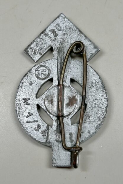 Hitler Youth Proficiency Badge in Silver – RZM M1/34 (Karl Wurster, Markneukirchen) - Image 4