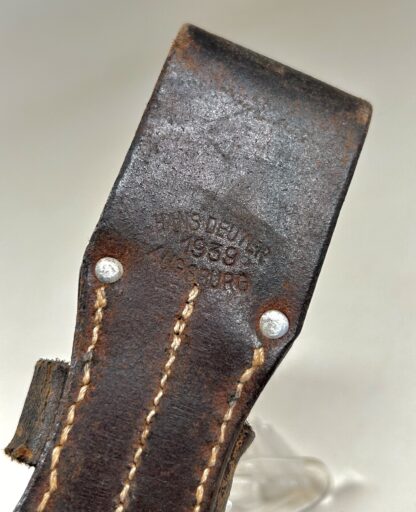 1939 Dated German K98 Bayonet Frog - (Hans Deuter, Augsburg) - Image 5