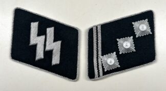 Incredible Waffen-SS Officer Collar Tab Set for (Obersturmführer)